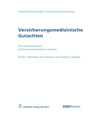 cover image of Versicherungsmedizinische Gutachten